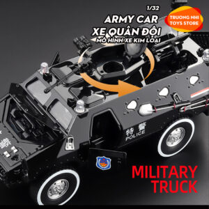 1/32 ARMY CAR XE QUÂN ĐỘI - mô hình xe kim loại