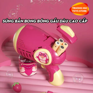 DC-Súng bong bóng 8 nòng gấu dâu cao cấp