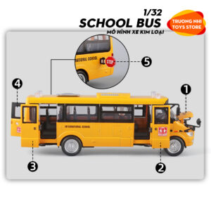 1/32 SCHOOL BUS - mô hình xe kim loại