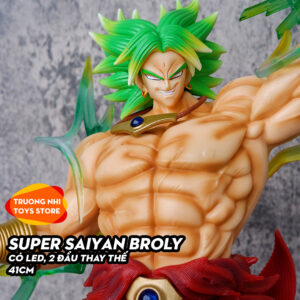 Broly SS 41cm có LED, 2 đầu thay thế - Mô hình Dragonball