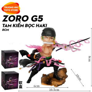 Zoro G5 Tam kiếm bọc haki 9cm - Mô hình Onepiece