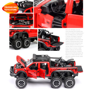 1/32 FORD RAPTOR F150 6X6 - mô hình xe kim loại