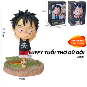 Luffy tuổi thơ dữ dội 15cm (3 dạng) - Mô hình Onepiece