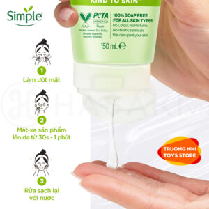 Sữa rửa mặt Simple 150ml