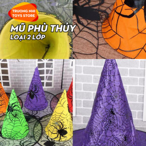 DC-Mũ phù thủy halloween (loại 2 lớp)