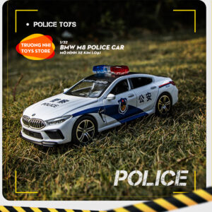 1/32 BMW M8 POLICE CAR - mô hình xe kim loại