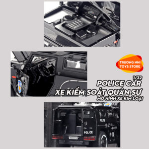 1/32 POLICE CAR XE KIỂM SOÁT QUÂN SỰ - mô hình xe kim loại