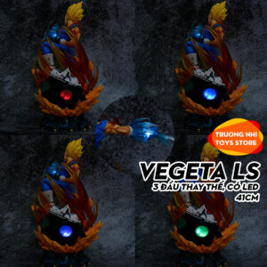 Vegeta LS 41cm có LED, 3 đầu thay thế - Mô hình Dragonball