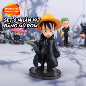 Set 6 nhân vật băng Mũ rơm 7cm - Mô hình Onepiece