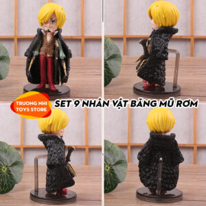 Set 9 nhân vật băng Mũ rơm 7cm - Mô hình Onepiece