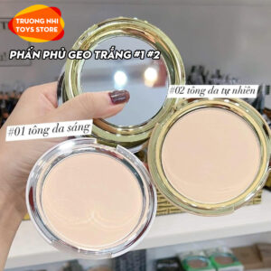 Phấn phủ Geo Trắng tone #1 sáng hồng / #2 sáng be cao cấp