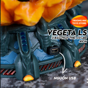 Vegeta LS 41cm có LED, 3 đầu thay thế - Mô hình Dragonball