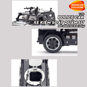 1/32 POLICE CAR XE KIỂM SOÁT QUÂN SỰ - mô hình xe kim loại