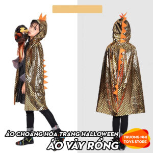 Áo choàng vảy rồng hóa trang halloween cực chất