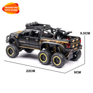 1/32 FORD RAPTOR F150 6X6 - mô hình xe kim loại