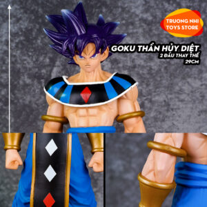 Goku thần hủy diệt 29cm, 2 đầu thay thế - Mô hình Dragonball