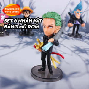 Set 6 nhân vật băng Mũ rơm 7cm - Mô hình Onepiece