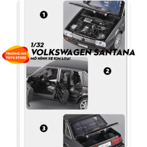 1/32 VOLKSWAGEN SANTANA - mô hình xe kim loại