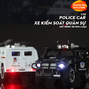 1/32 POLICE CAR XE KIỂM SOÁT QUÂN SỰ - mô hình xe kim loại