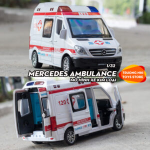 1/32 MERCEDES AMBULANCE - mô hình xe kim loại