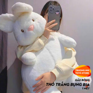 Thỏ trắng bụng bia 1 mét - Gấu bông