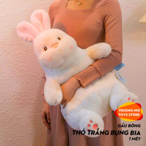 Thỏ trắng bụng bia 1 mét - Gấu bông