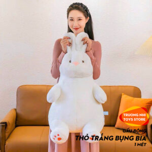 Thỏ trắng bụng bia 1 mét - Gấu bông