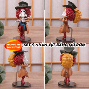 Set 9 nhân vật băng Mũ rơm 7cm - Mô hình Onepiece