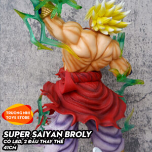 Broly SS 41cm có LED, 2 đầu thay thế - Mô hình Dragonball