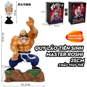 Quy lão tiên sinh Master Roshi 25cm 2 đầu thay thế - Mô hình Dragonball