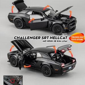 1/32 CHALLENGER SRT HELLCAT - mô hình xe kim loại