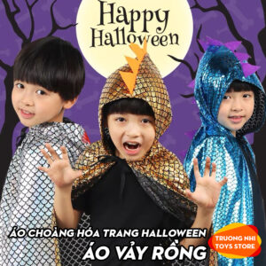 Áo choàng vảy rồng hóa trang halloween cực chất