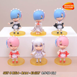 (LẺ) SET 6 RE ZERO 10cm - Mô hình RE ZERO