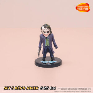 (LẺ) SET 5 Joker trong DARK KNIGHT 6cm - Mô hình DC - MARVEL