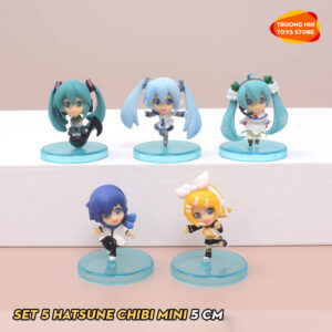 (LẺ) SET 5 Hatsune Miku 5cm - Mô hình Hatsune Miku