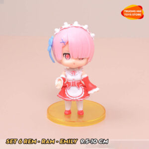 (LẺ) SET 6 RE ZERO 10cm - Mô hình RE ZERO