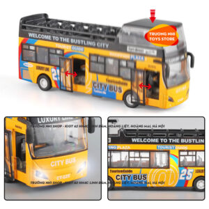 1/32 Xe bus 2 tầng - Mô hình xe kim loại