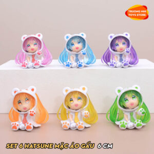 (LẺ) SET 6 Hatsune Miku Kuma 6cm - Mô hình Hatsune Miku