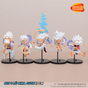 (LẺ) SET 5 Luffy Gear 5 NIKA 11cm - Mô hình Onepiece