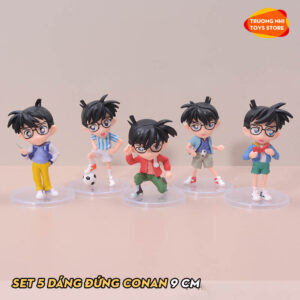 (LẺ) SET 5 Conan 9cm - Mô hình Conan