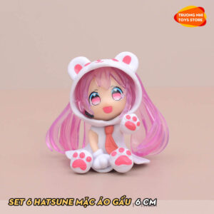 (LẺ) SET 6 Hatsune Miku Kuma 6cm - Mô hình Hatsune Miku