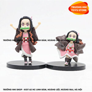 (LẺ) SET 5 Nezuko 7cm Thanh gươm diệt quỷ - Mô hình Kimetsu no Yaiba