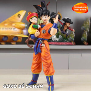 Goku bế Gohan 30 cm - Mô hình Dragonball